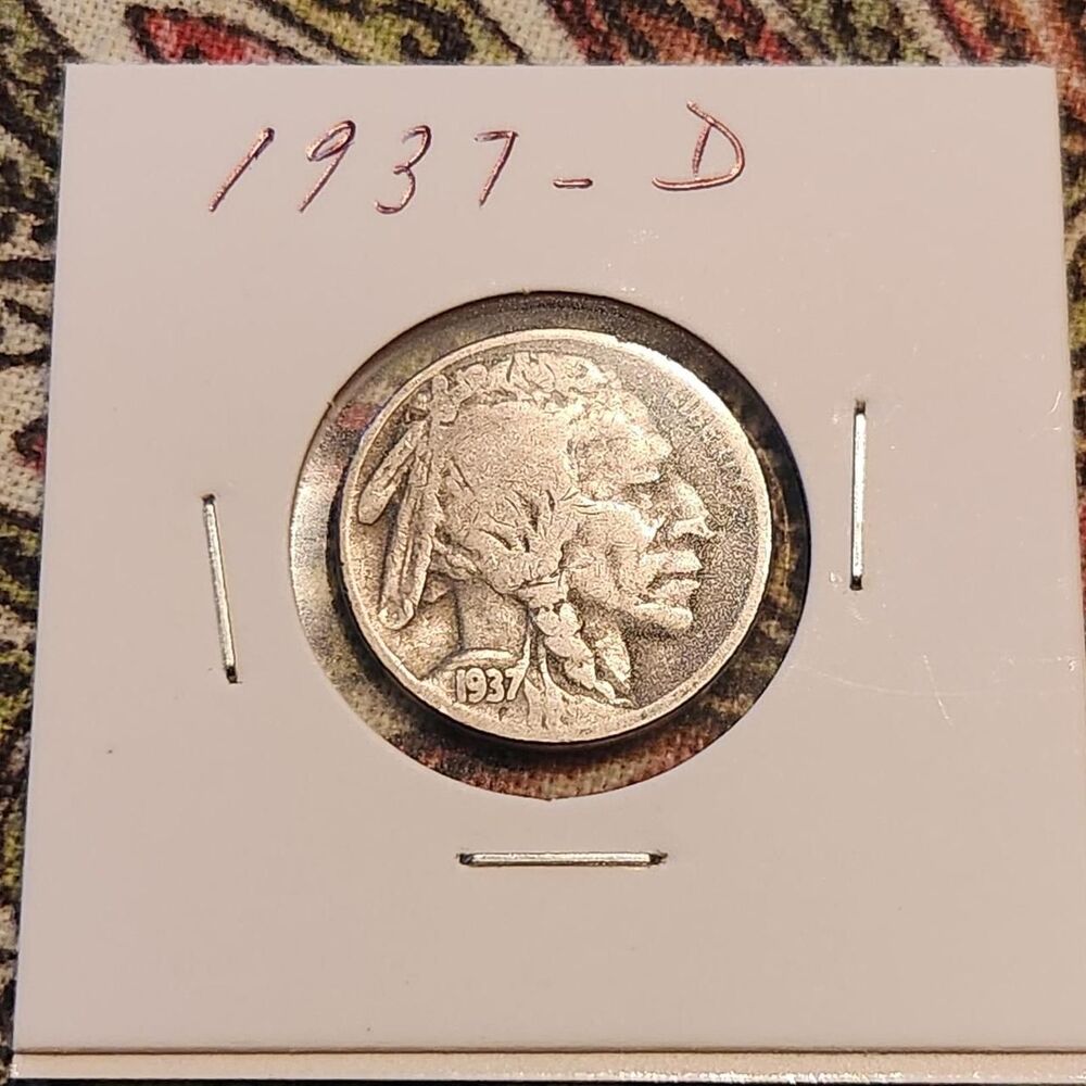 1937-D Buffalo Nickel #coin #buffalonickel